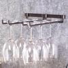 Hanging Metal Wine Cup Rack Bar Double Stemware Glass Bottle Goblet Inverted Holder