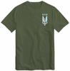 SAS Army Military Special Forces S.A.S Pocket Ringer T-Shirt Tee Top Logo Blue