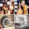 12 Bulb Hollywood LED Mirror Light Kit with Adapter - 3 Colors & 10 Brightness Levels (Mirror Not Included)