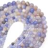 Natural Agates Stone Beads 6/8/10mm Sky Blue Round Loose Spacer Beads For Jewelry Making DIY Crafts Bracelets Necklace Supplies