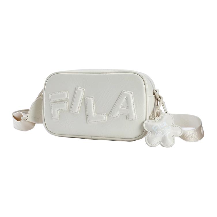 New FILA ORIGINALE PU Shoulder Bag, Crossbody Bag Women's Cloud White F13W519173FWT