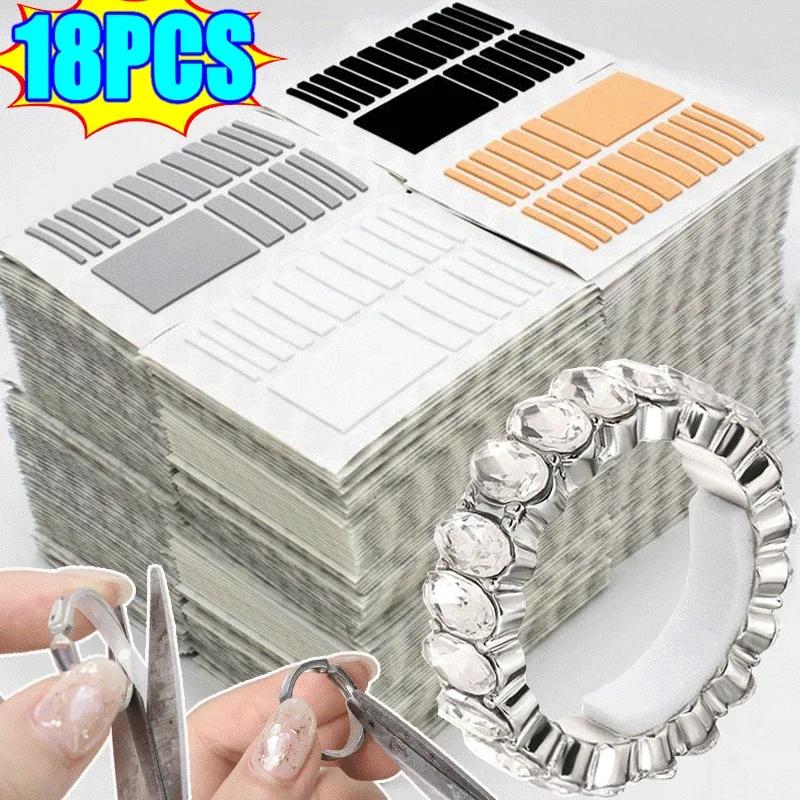 For Any Rings Size Adjust Stickers Silicone Transparent Big Size Ring Invisible Fixed Tightener Reducer Resizing Jewelry Tools
