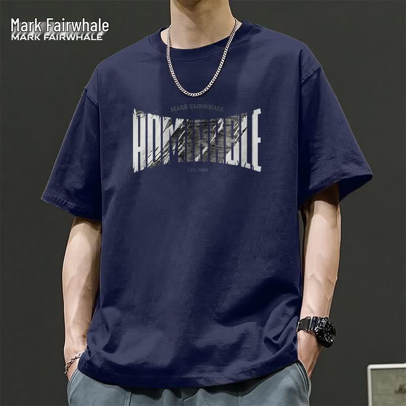 Mark Fairwhale Men s Antibacterial Pure Cotton Printed T-Shirt 3XL
