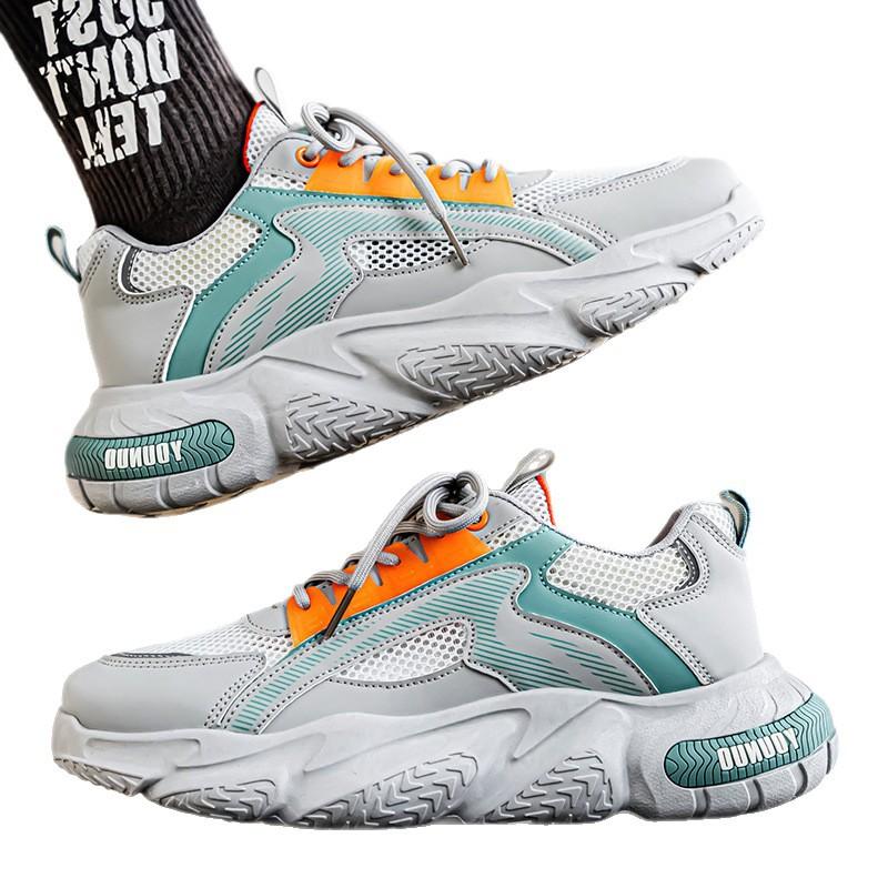 New Shoes for Men Casual Sport Platform Shoes Spring Summer Breathable Chunky Sneaker Street Cool Trainers