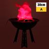 Fake Flame Halloween Electronic Brazier Lamp Hanging Light 3D Flickering Fake Fire Simulation Flame Party Stage Decor Lighting