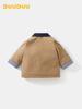 DUUDUU 2025 New Style Infant & Toddler Jacket - Fleece-Lined Korean Style Cotton Coat for Baby Boys