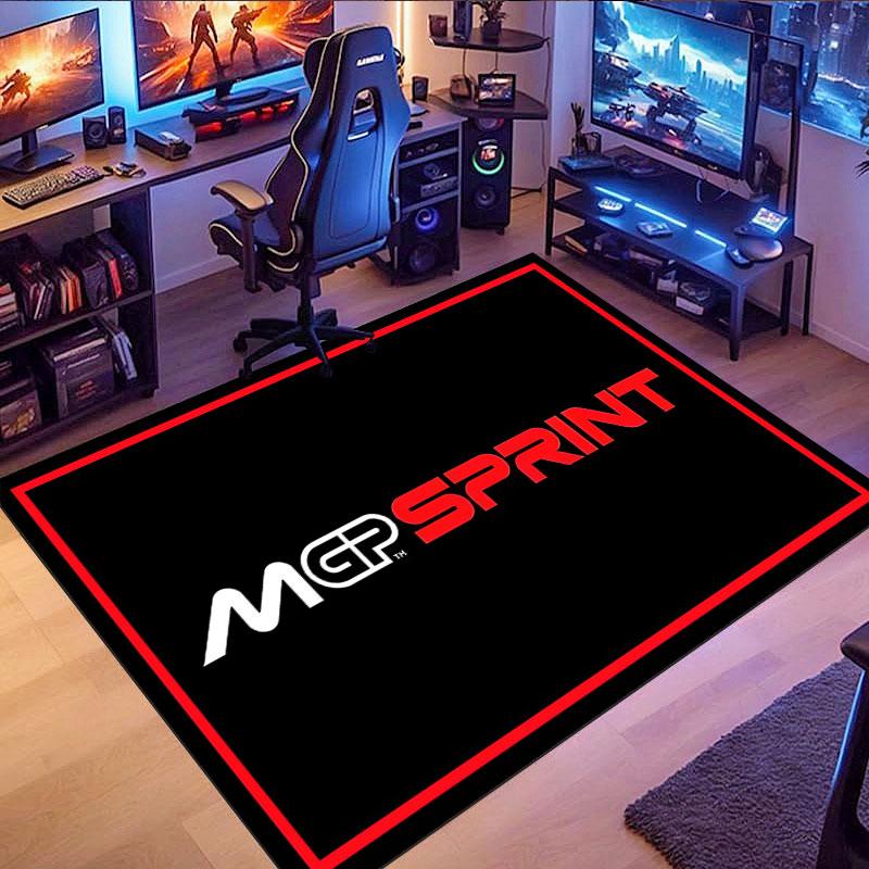 MotoGP Logo Rug, Suitable for Living Room, Bedroom, Game Room, Computer Room and Home Décor.