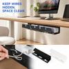 Under Desk Cable Management Tray, No Drill Wire for Desk and Home Cable Storage