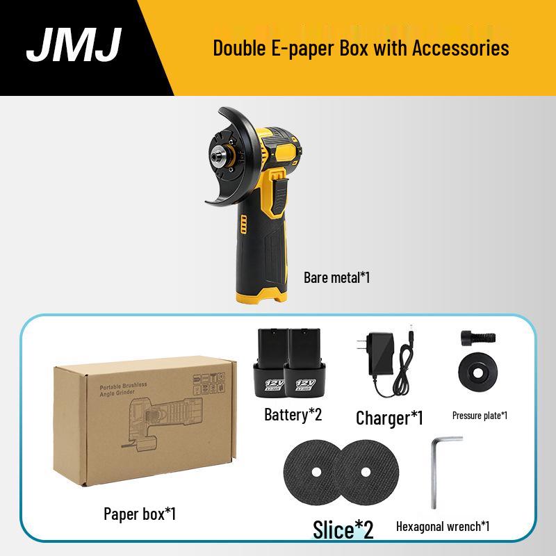 12V Mini Brushless Angle Grinder & Polisher - Portable Cutting & Grinding Tool