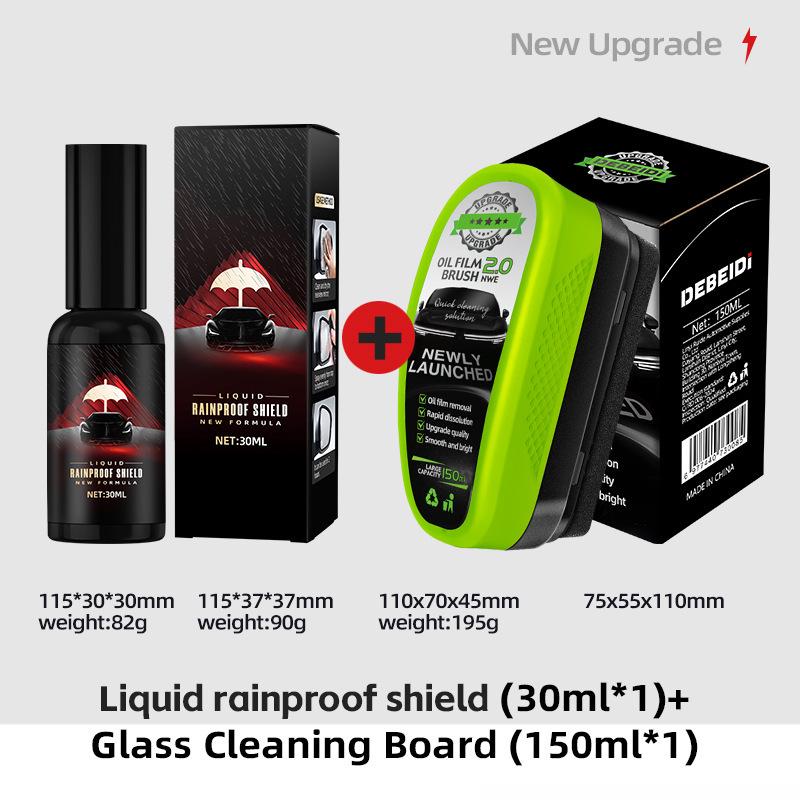 Debody Glass Oil Film Remover: Powerful, Long-lasting Decontamination Coating for Windshields and Windows with Crystal Plating and Rain Repellent.