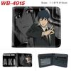 Chainsaw Man Anime Wallet Portable Large Capacity Full Color Folding Leather Purse Unisex Coin Bag