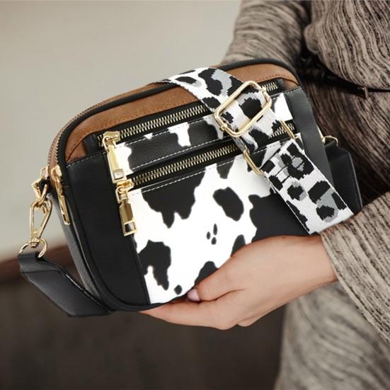 Women's Crossbody Bag Faux Leather Small Shoulder Bag with Adjustable Strap Crossbody Purse for Daily Travel Commute