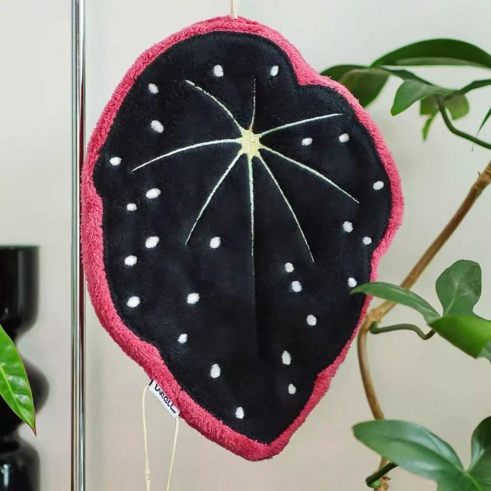 New Leaf Hand Towel Double-layer Soft Kitchen Towel Thickened Speed Dry Bathroom Towel Kitchen Use