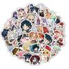 60-Piece Cute Anime Game Sticker Pack for Laptops and Water Bottles
