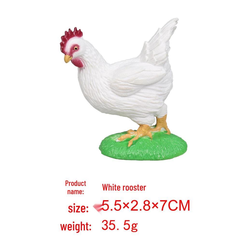 Farm Animal Figurine Set: Cow, Sheep, Chicken, Duck, Goose, Pig, Dog - Early Education Toy