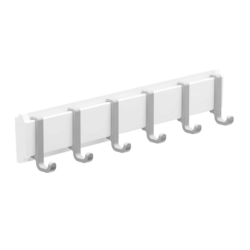 Wall Mounted Hook Rack Over Door Hanging Rack Multi Hook Organizer for Kitchen Bathroom Storage Space Saving Durable Design