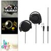 3.5mm Wired Gaming Headset On Ear Sports Headphones Ear hook Music Earphones for Smartphones Tablet Laptop Desktop PC