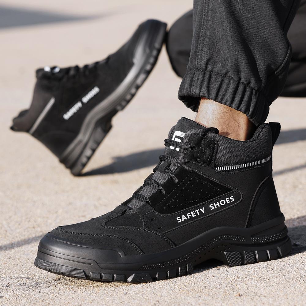 1116 new labor insurance shoes men's anti-piercing safety protective work shoes lightweight and comfortable steel head safety shoes