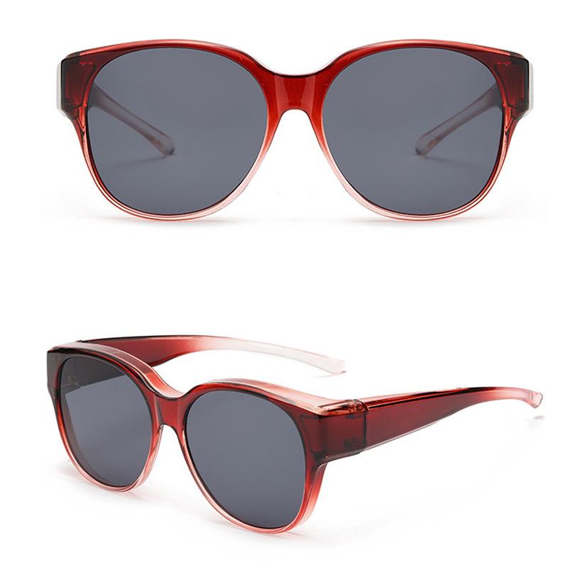 Fashion Large Frame Sunglasses Cover Over Myopia Prescription Glasses Portable Men Women Vintage Fishing Driving Eyewear