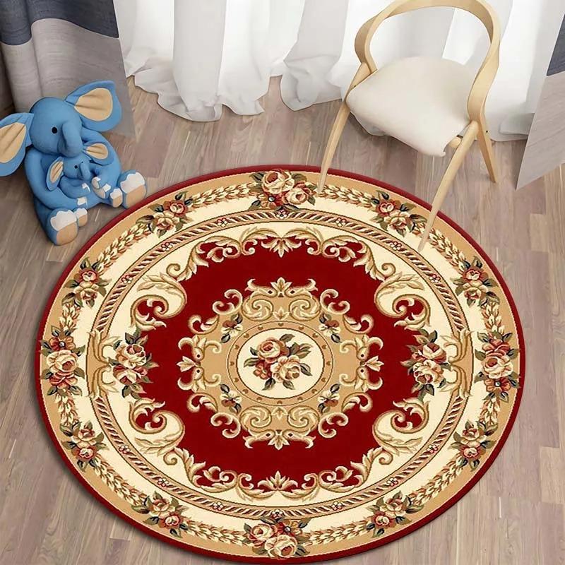 Round Persian Round Mat Round Carpet Bathroom Mat Home Decor Living Room Kitchen Rug Rugs for Bedroom Gift