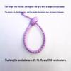 Tadpole-Shaped Silicone Cable Ties and Keychain Lanyard