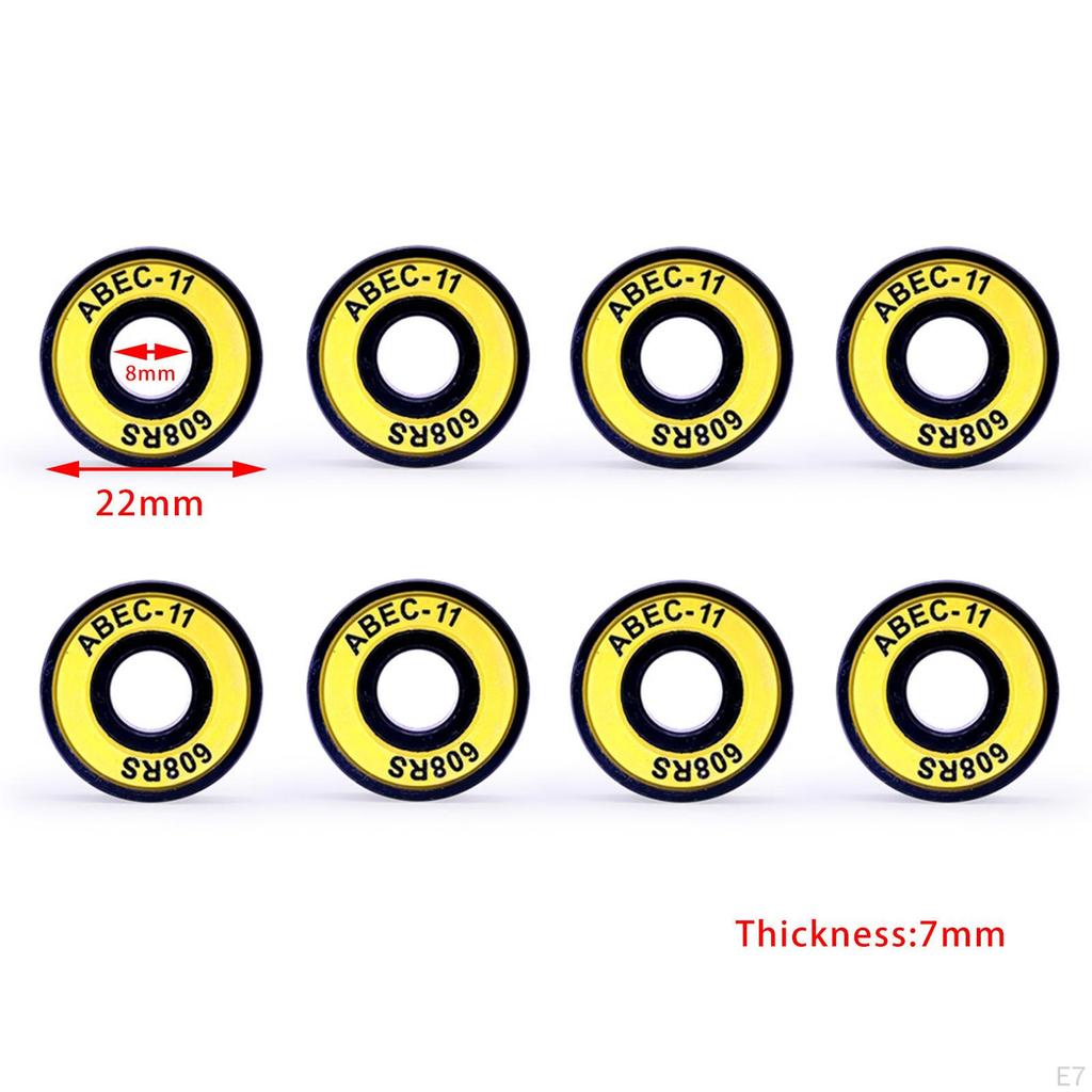 11 Skateboard Bearings, , Cruisers, Inline Skates, Roller Pre-Lubricated, Rating