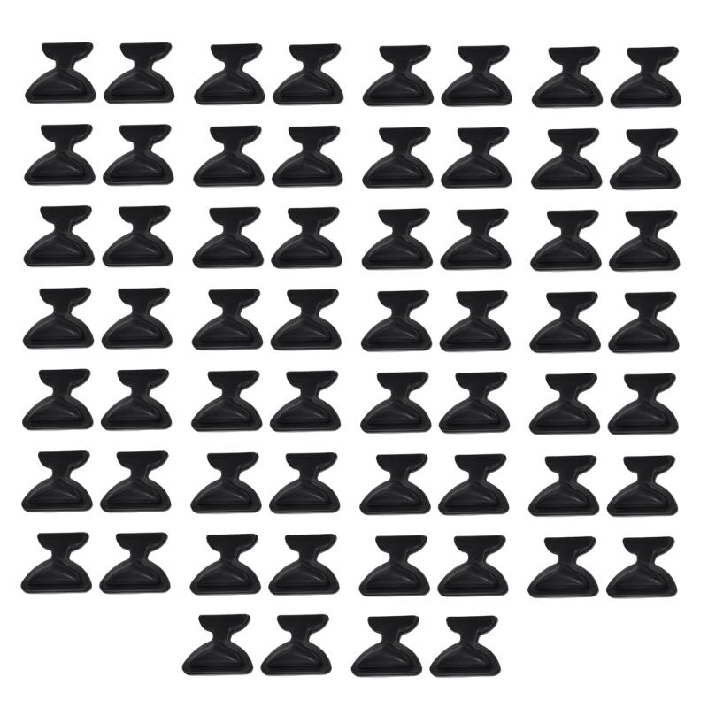 30 Pairs 1mm Clear Nose Cushions Anti Slip Silicone Pads Secure for Full Frame Glasses and Sunglasses