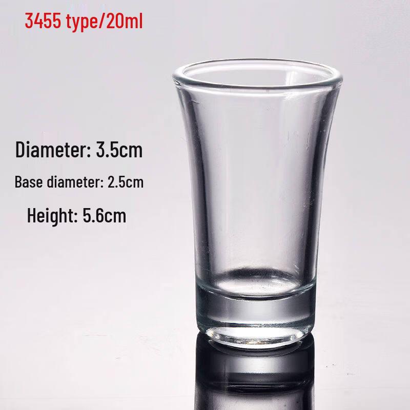 Boliduomi Commercial Thickened Glass Shot Glasses (10-Pack)