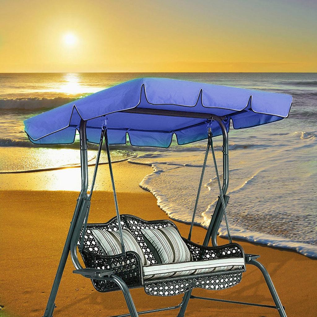 Swing Top Cover Replacement Outdoor Waterproof Dustproof Garden Swing Chair Protector