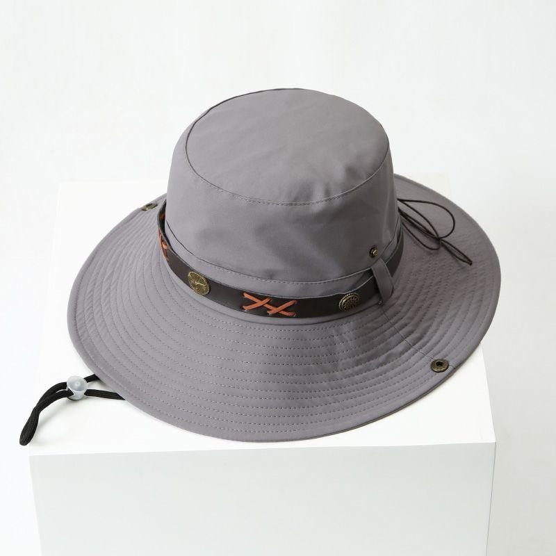 

Альпинистская шляпа женская летняя солнцезащитная шляпа для рыбалки с защитой от ультрафиолета ретро солнцезащитная джинсовая шляпа Adjustable серый