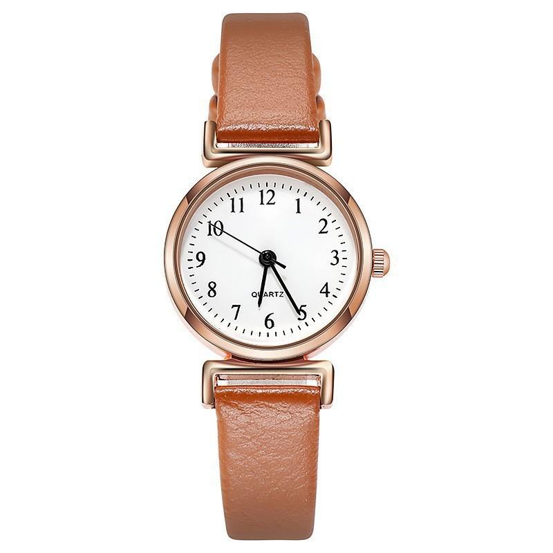 Womens Business Quartz Watch With Roman Numerals And Pu Strap For Office Wear