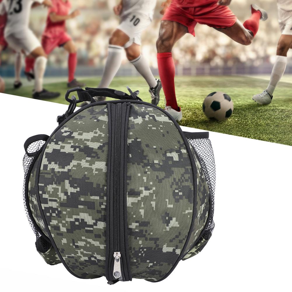 Portable Sports Basketball Football Soccer Ball Storage Ball Single Shoulder Strap (Green)