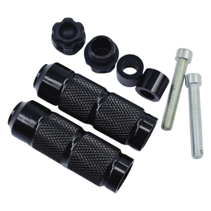 Aluminum Motorcycle Footpegs Rearset Foot Rest Peg Pedal with Nonslip Surfaces & Comfortable Grip for Enhanced Stability