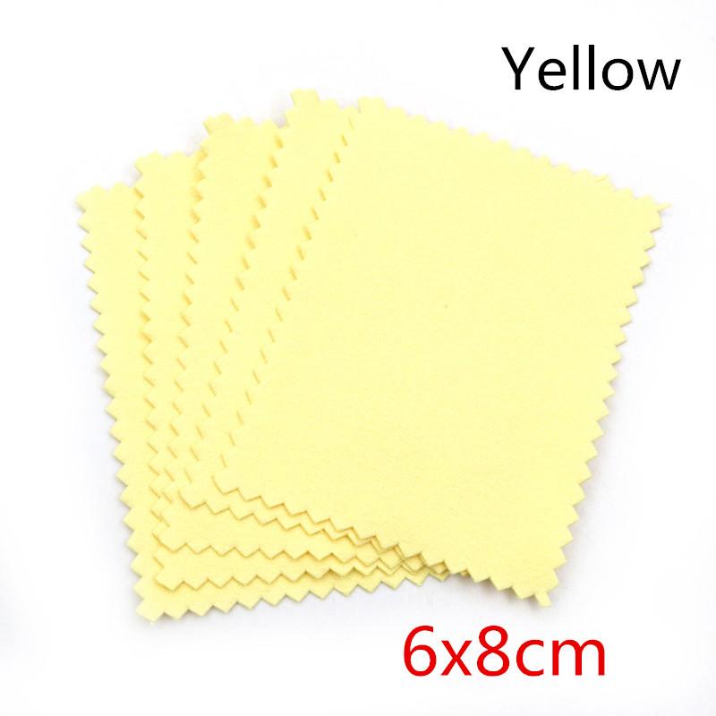 10pcs Silver Polish Polishing Cloth Soft Cleaning Cloth Wipe Wiping Cloth For Silver Gold Jewelry Tools