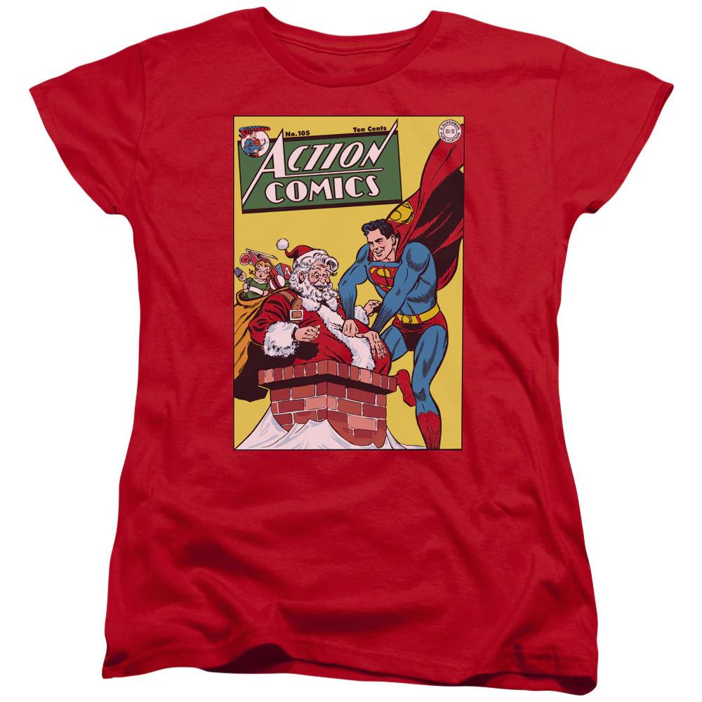 

DC Comics Cover No. 105 Womens T Shirt Red Officially Licensed S