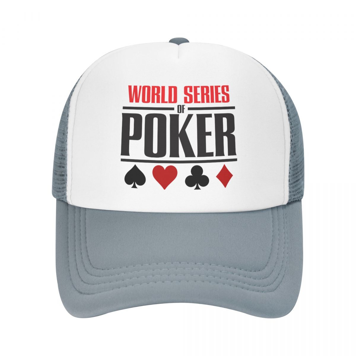 

Классическая кепка дальнобойщика World Series Of Poker для женщин и мужчин, персонализированная регулируемая бейсболка для взрослых для карточной игры, кепки Snapback в стиле хип-хоп Trucker Hat