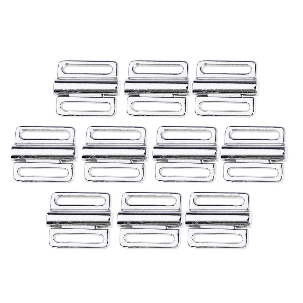 Metal Bra Strap Adjuster 25mm Bra Slide Buckle Rings for Zippers for Clothes and Bikini Accessories