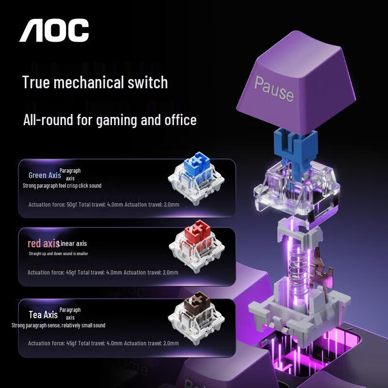 AOC GK230 Wired Mechanical Gaming Keyboard & Mouse Combo