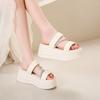 Women Crystal Chunky Platform Sandals High Heels Gladiator Slippers Woman Fashion Trendy New Summer Beach Leisure Flip Flops 7CM
