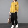2PC Summer Suit Women T-shirt Pants Two-piece Comfortable Short-sleeved Top and Longs Pants Loose Casual Oversized Suit