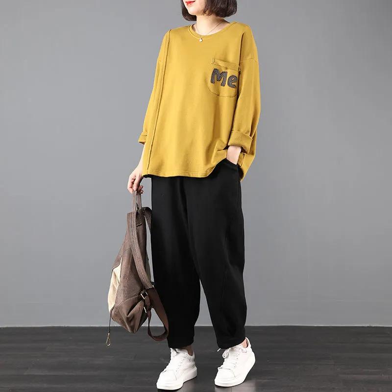 2PC Summer Suit Women T-shirt Pants Two-piece Comfortable Short-sleeved Top and Longs Pants Loose Casual Oversized Suit