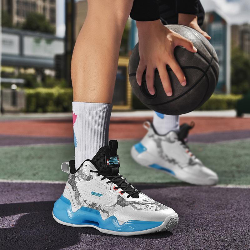 Новая мужская спортивная обувь, модная сетчатая дышащая спортивная повседневная баскетбольная обувь 39