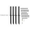 Durable Fence Post Support Kit for Yard Installation