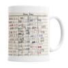 Library Due Date Card Library Admission Card Ceramic Coffee Mark Cup Tea Cup Book