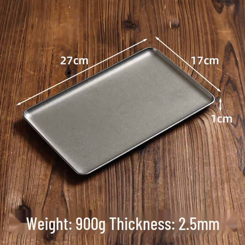 Handton Retro Stainless Steel 3-Compartment Serving Tray