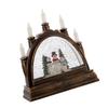 Holiday Crystal Candle Lights Sturdy PVC Materials Enhances Christmas Decoration Festival Ornament for Household Use