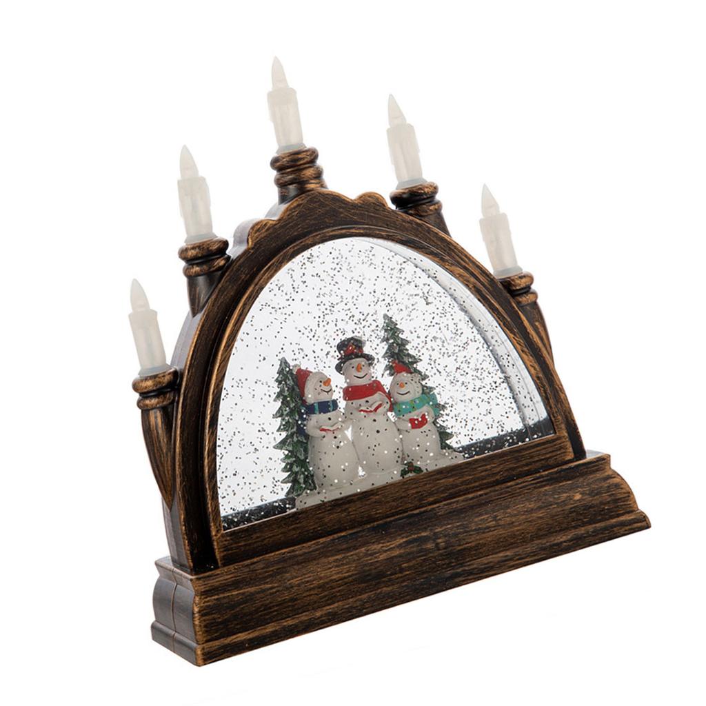 Holiday Crystal Candle Lights Sturdy PVC Materials Enhances Christmas Decoration Festival Ornament for Household Use