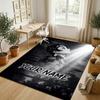 Personalized Crystal Velvet Carpet,Demon Slayer Custom Printed Name, Plush Area Rug For Home Indoor Decor