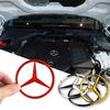 1 ADET 70mm Araba Motor Rozeti Kaput Çıkartmaları 3D Metal Amblem Dekorasyon Çıkartması Mercedes Benz AMG A B C S Sınıfı E GLA CLA GLB W212 İçin