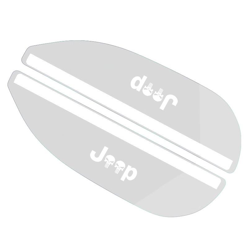 JOT2 2Pcs Car Rearview Mirror Rain Cover Snow Sun Visor Shield For Jeep Grand Cherokee Wrangler JK Gladiator Compass Renegade Wagonee